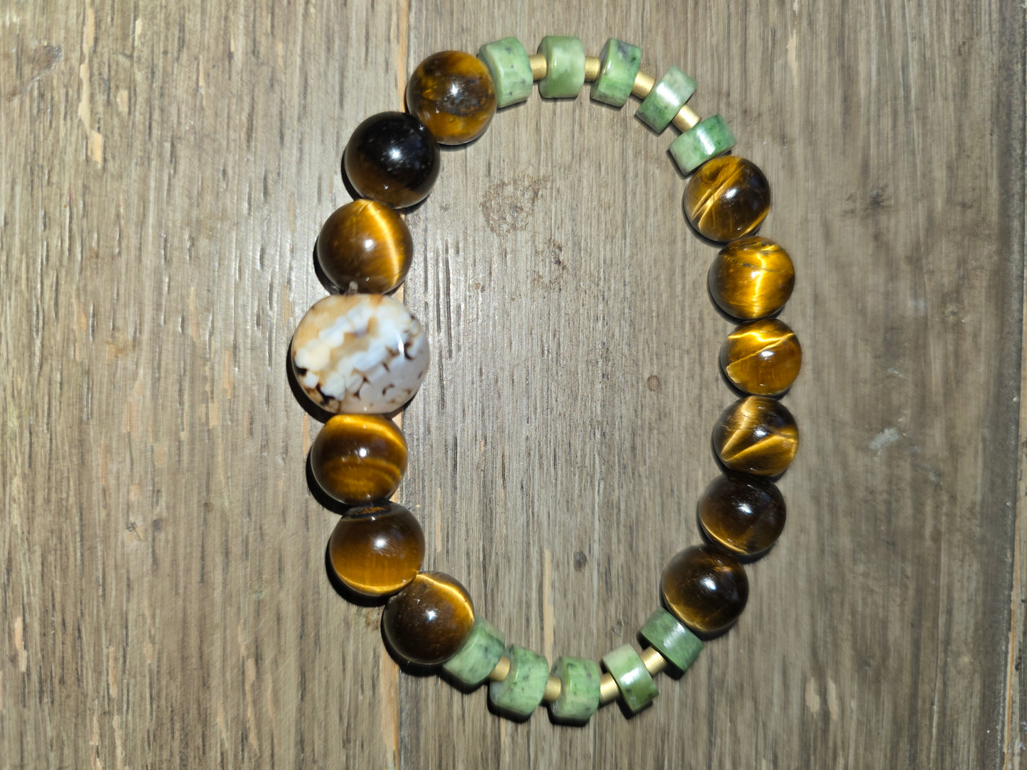 Jade Tiger Eye Bracelet