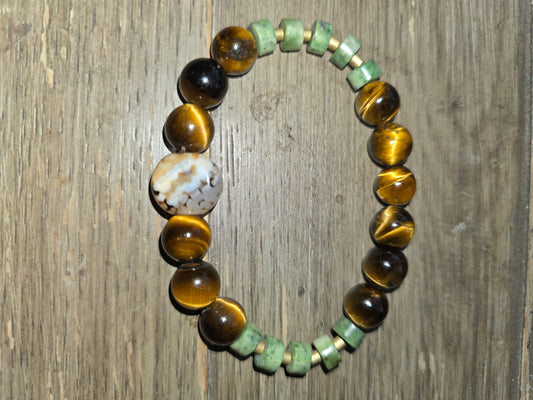 Jade Tiger Eye Bracelet